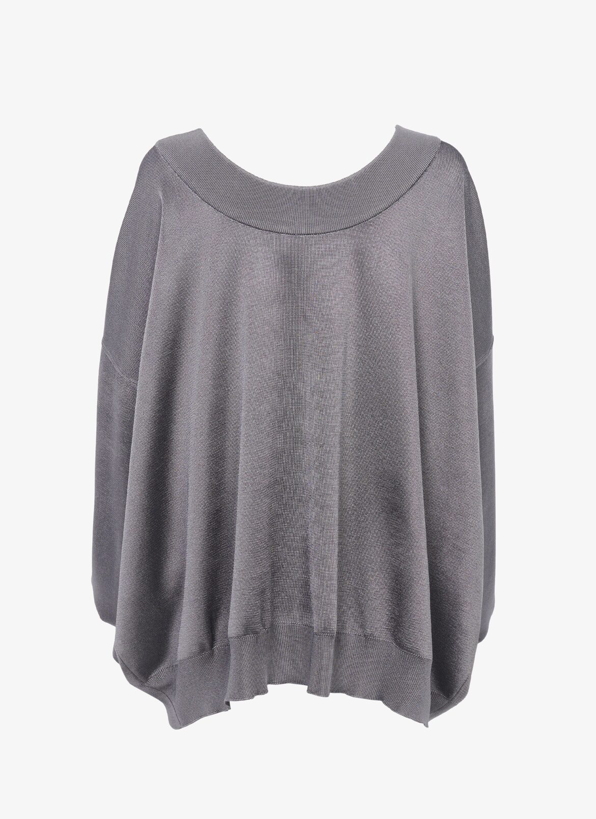 LOOSE KNIT SWEATER ALAÏA STEEL LOOSE KNIT SWEATER